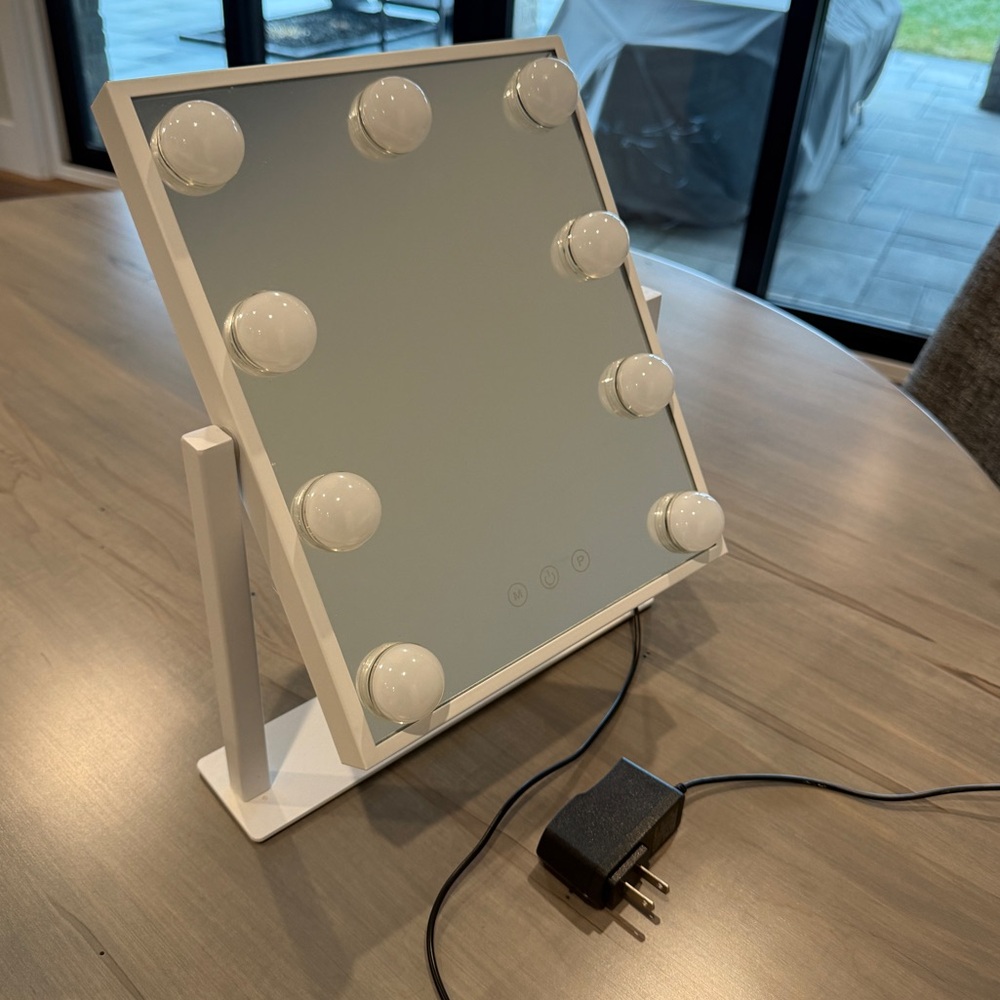 Adjustable LED Desktop Mirror